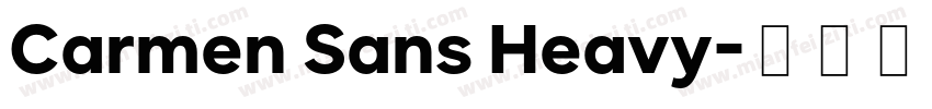 Carmen Sans Heavy字体转换